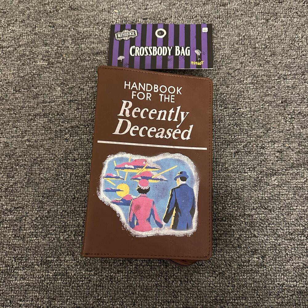 Beetlejuice Handbook For The Recently Deceased Crossbody Purse Bag Spirit NEW